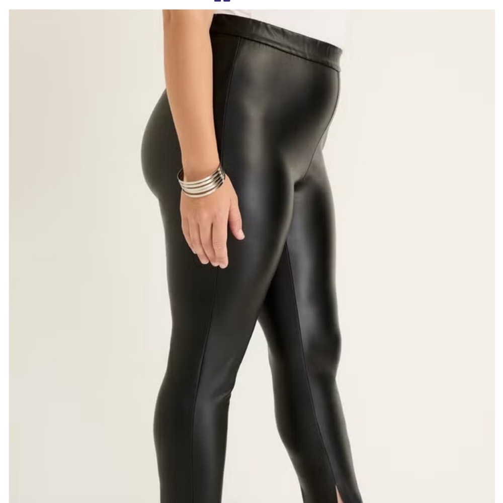 Bloomchick  Faux Leather Legging Black Sz 305X